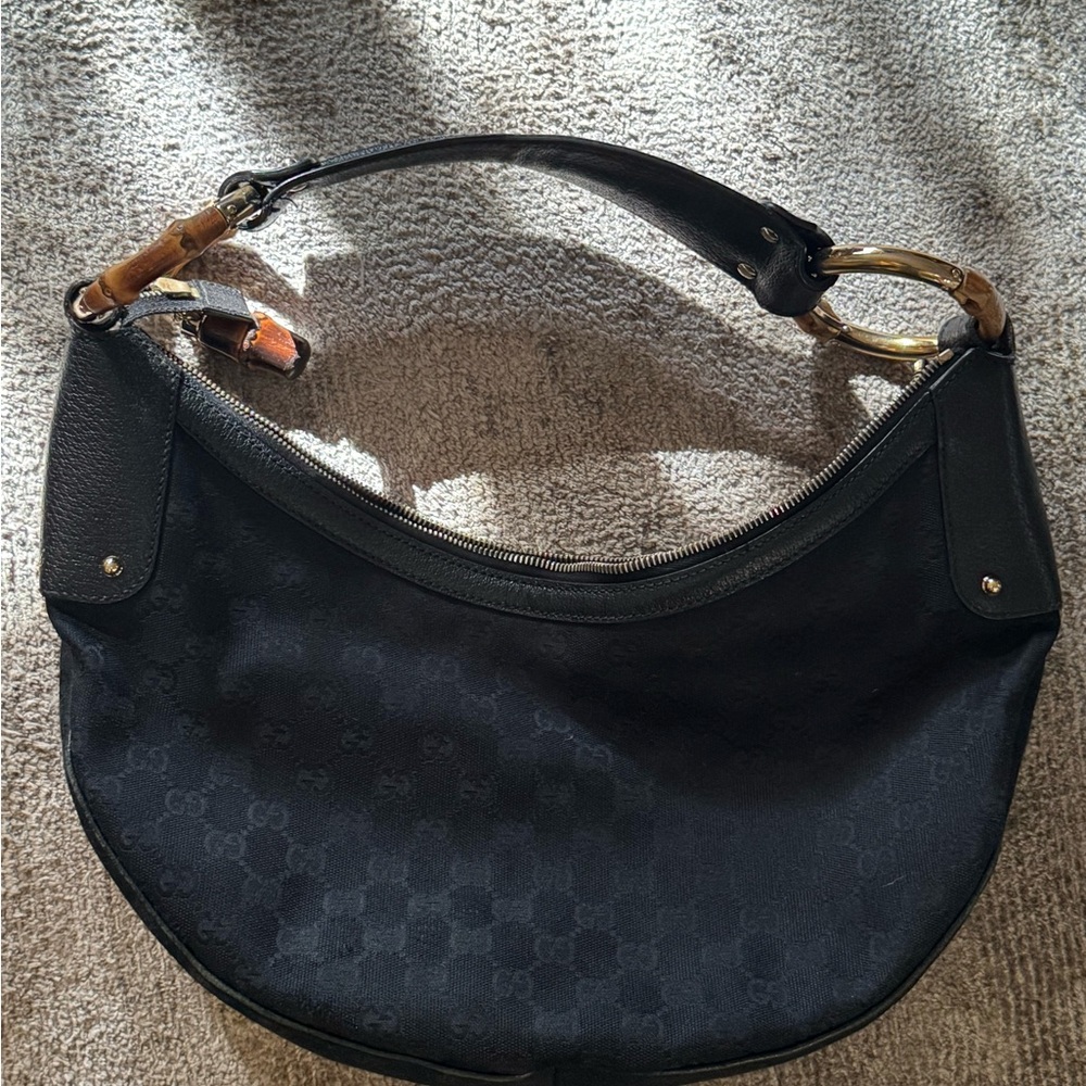 Gucci Black Hobo Bag